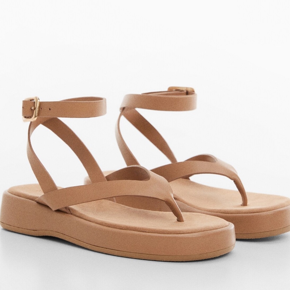 Mango Tan Women's Sandals